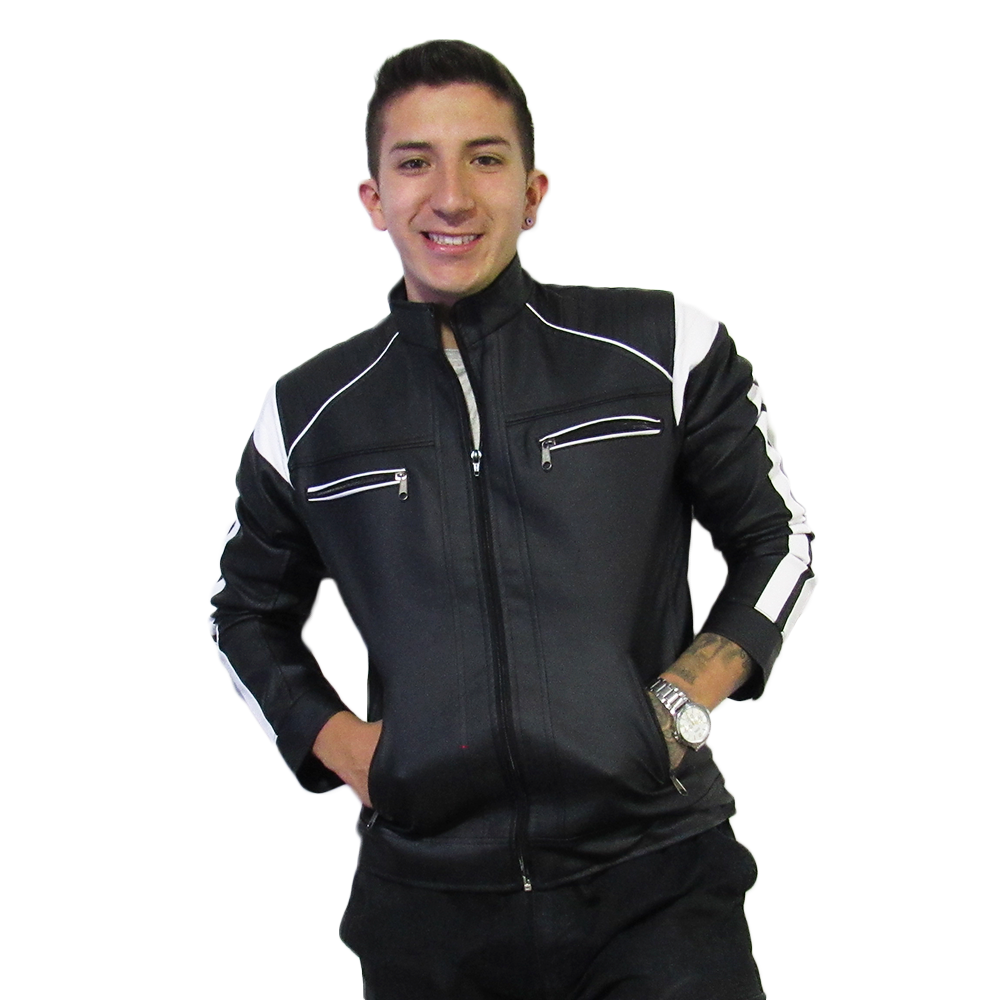 Chaqueta en cuero tex