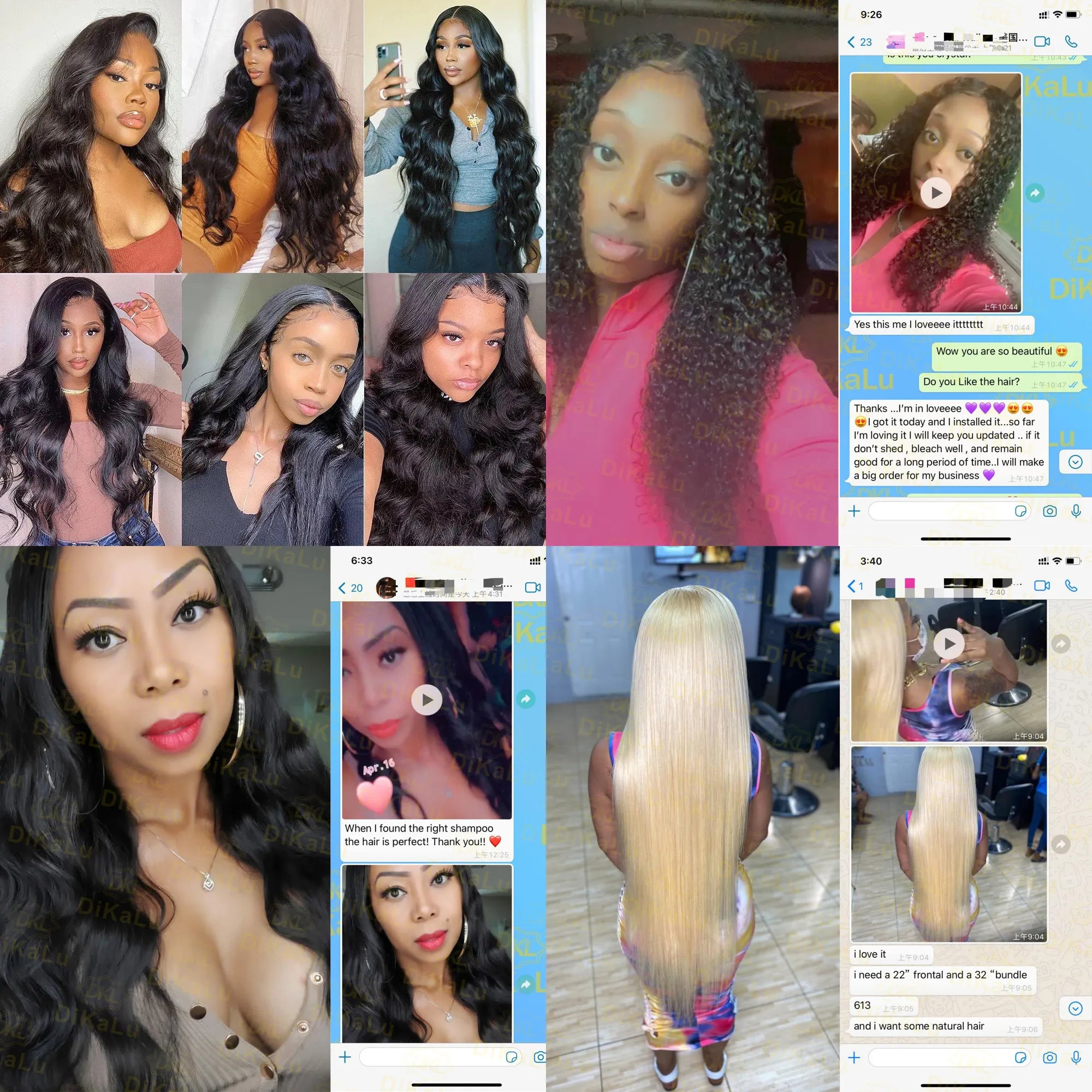 Double Drawn Bundles Thick Virgin Indian Human Hair Blonde European Hair Weaving for Black Women