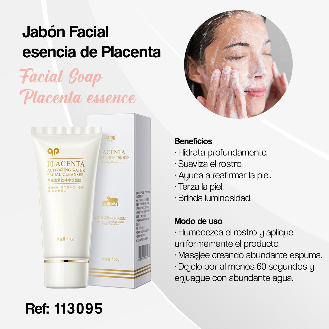 $29.000 Jabón Facial
esencia de Placenta