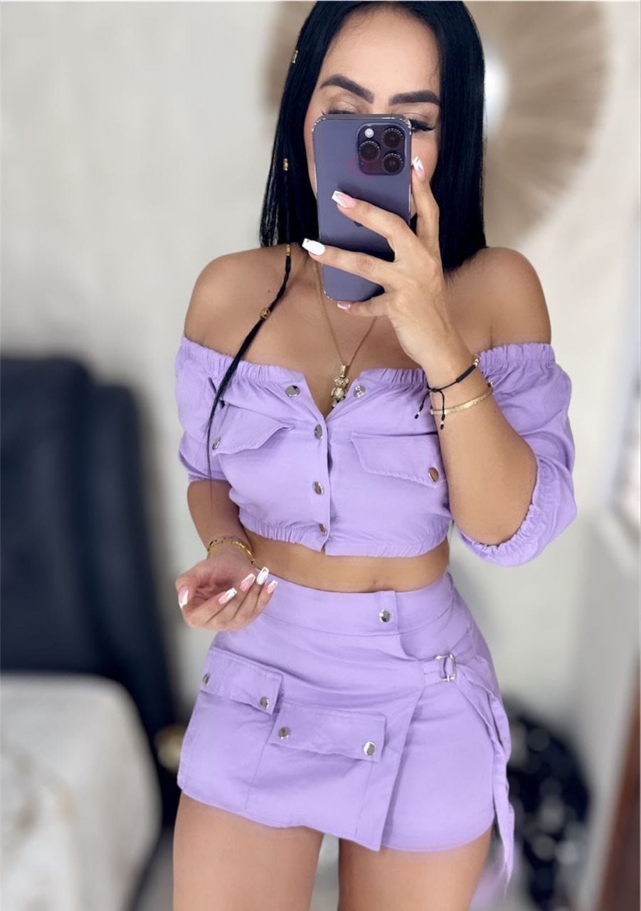 Conjunto Blusa + falda short $100.000