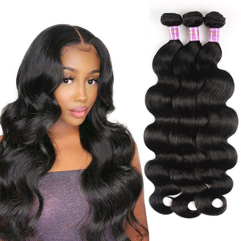 9A Peruvian Vigin Hair Human Hair Weave Body Wave Bundles