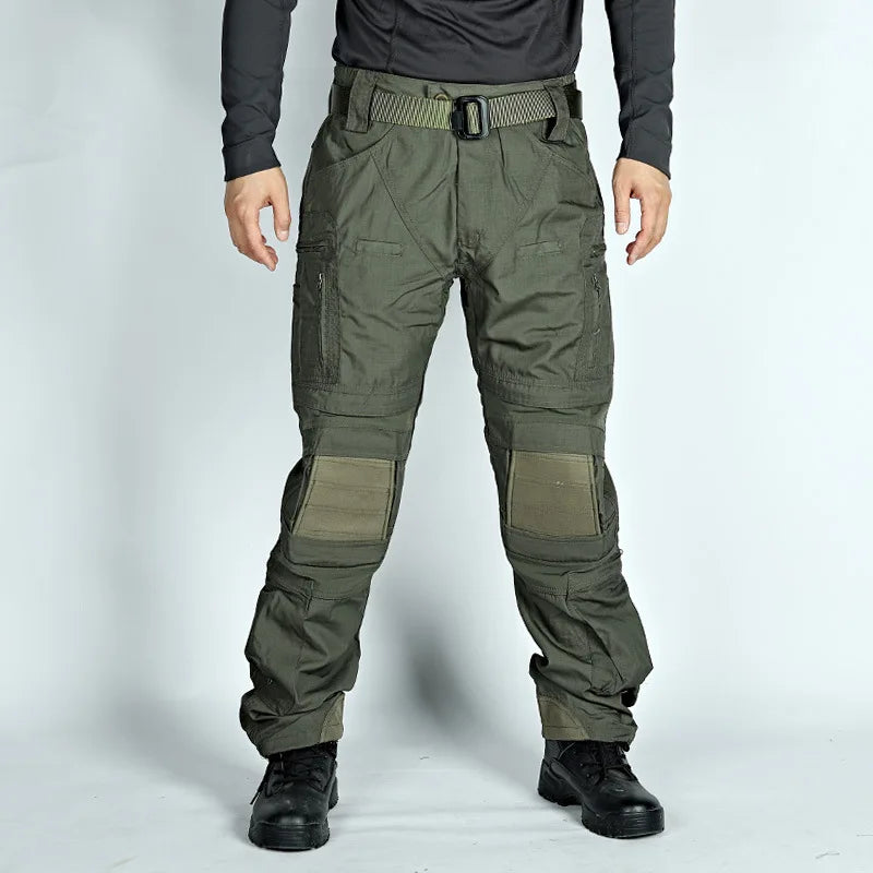 Tactical Casual Pants Mens Waterproof Cargo Trousers Outdoor Multi-Pocket Military Pants Male Hiking Wear-resisting Trousers