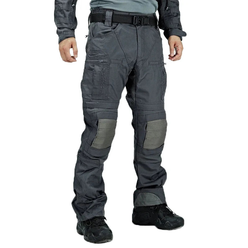 Tactical Casual Pants Mens Waterproof Cargo Trousers Outdoor Multi-Pocket Military Pants Male Hiking Wear-resisting Trousers