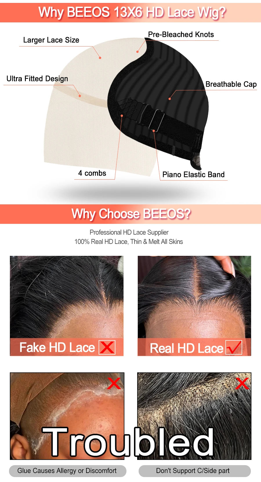 Peluca wing Lace Frontal