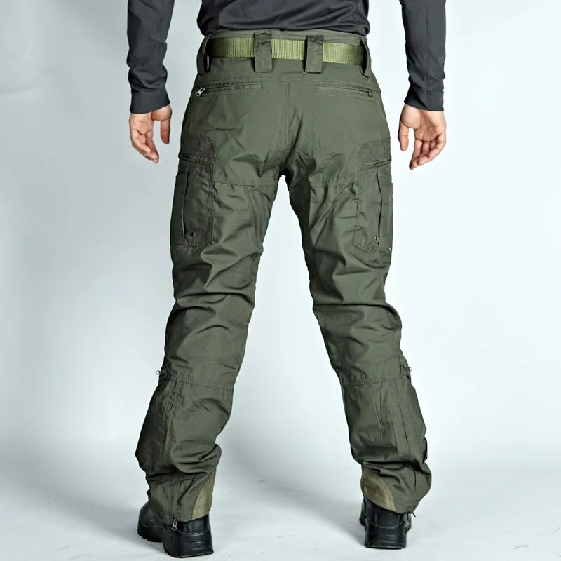 Tactical Casual Pants Mens Waterproof Cargo Trousers Outdoor Multi-Pocket Military Pants Male Hiking Wear-resisting Trousers