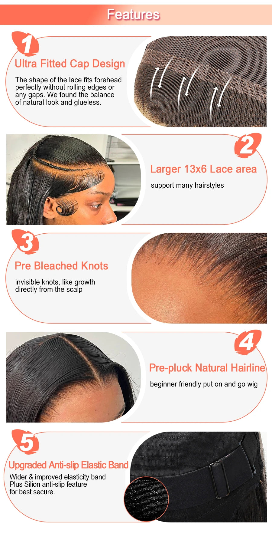 Peluca wing Lace Frontal