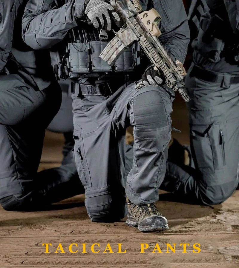 Tactical Casual Pants Mens Waterproof Cargo Trousers Outdoor Multi-Pocket Military Pants Male Hiking Wear-resisting Trousers