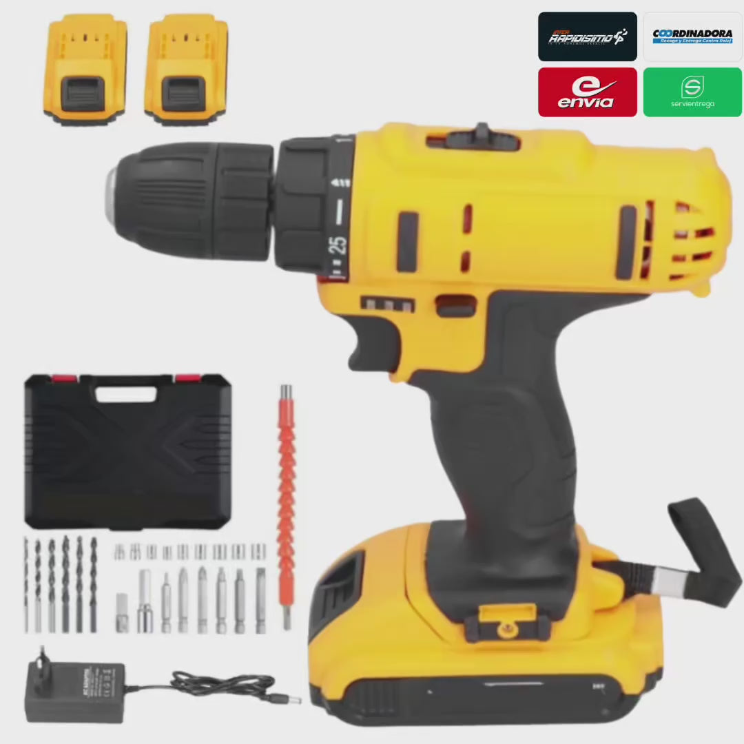 Taladro Electrico Inalambrico 2 Baterias